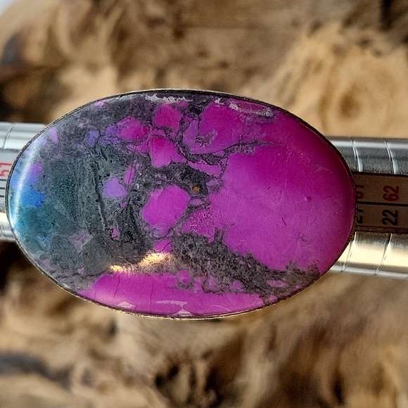 Color Enhanced Howlite Adjustable Ring - Picture 6 of 9